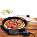 Panela elétrica para pizza Panela redonda de 30cm Frigideira elétrica frigideira antiaderente Grelhador